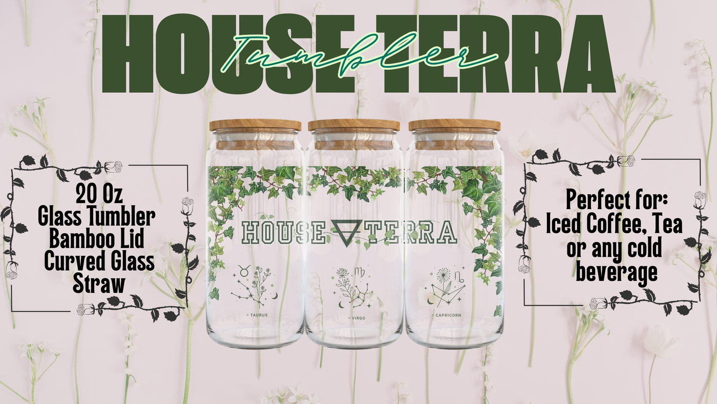 Zodiac Academy House Glass Tumblers | Complete Collection