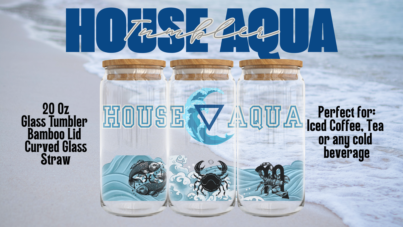 Zodiac Academy House Glass Tumblers | Complete Collection