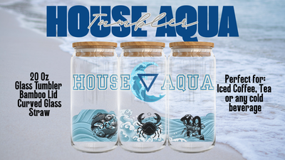 Zodiac Academy House Glass Tumblers | Complete Collection